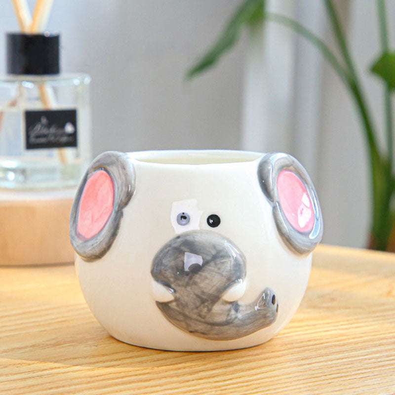 Cartoon animal succulent flowerpot!