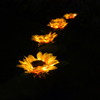 Outdoors Solar Flower lights!