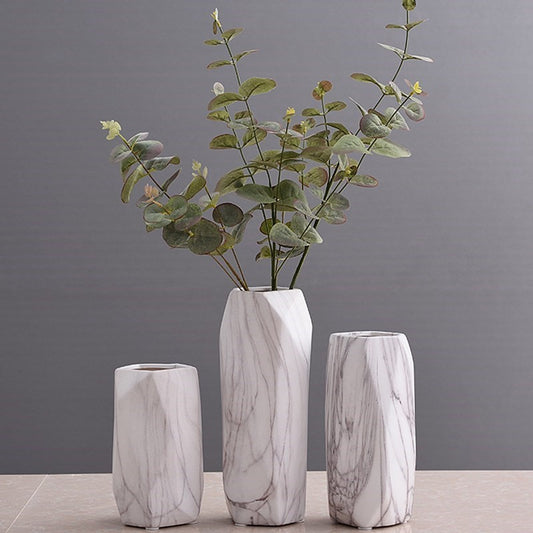 Set of Stone pattern geometric flowerpot!