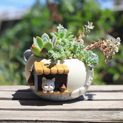 Cute Pet Succulent Small Flower Pot!