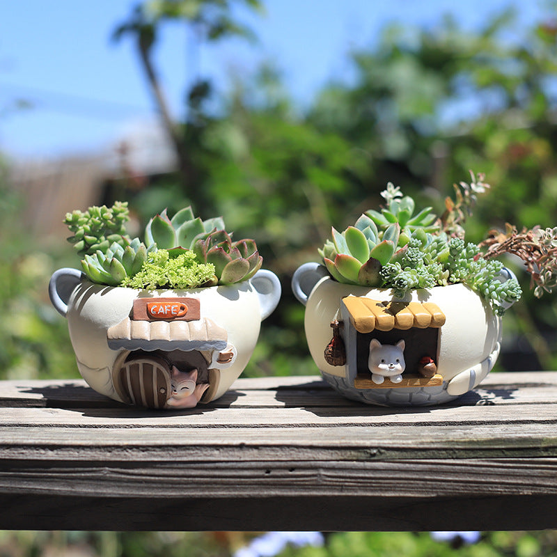 Cute Pet Succulent Small Flower Pot!