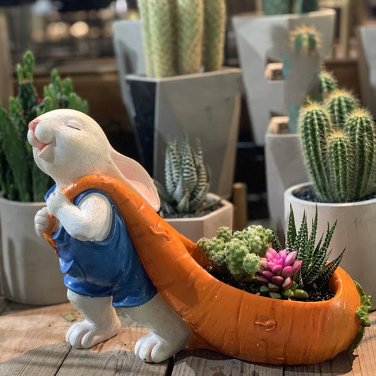 Creative Rabbit Flower Pot!